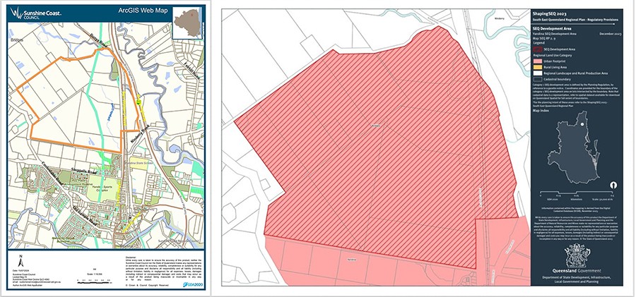 expand Yandina's urban footprint north